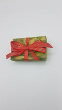 Load image into Gallery viewer, Green marble with red gold stripe ribbon