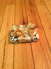 Load image into Gallery viewer, Gold black and white with gold ribbon